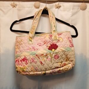 April Cornell Pastel Floral Tote Bag